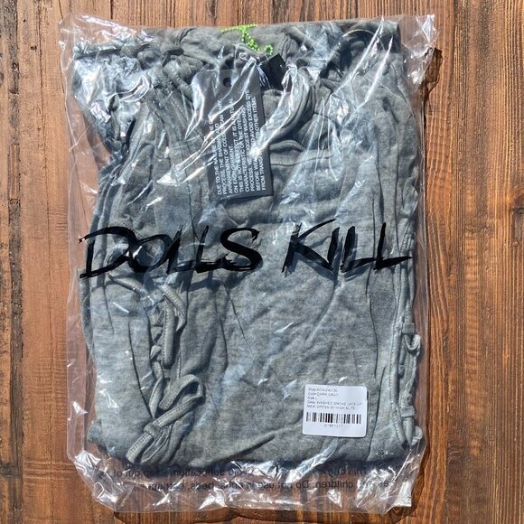 NWT Darker Wavs Extra Tall Turtleneck Semi-Sheer Jersey Maxi Dress w. Side Slits - Picture 7 of 11